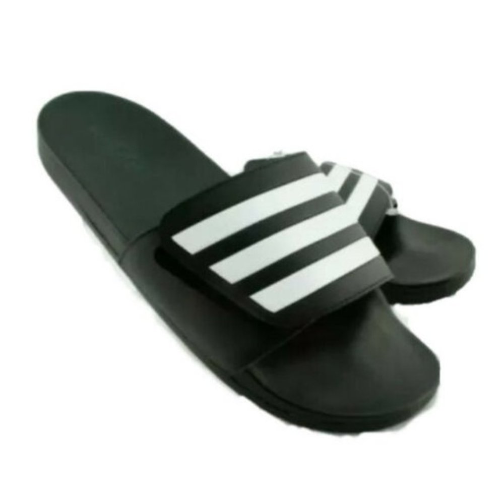 ADIDAS UNISEX Adilette Comfort Adjustable Slide Sandal--Black - Picture 3 of 8